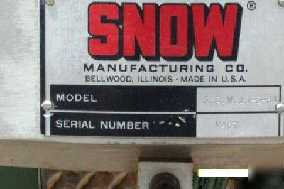 Snow bowl feeder / pemserter haeger insertion etc 