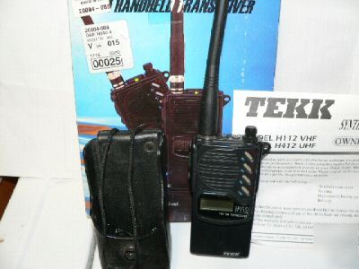 Tekk H112 handheld vhf radio with many extras