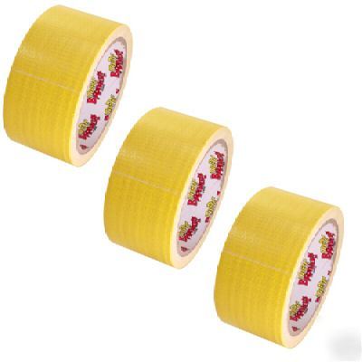 3 rolls yellow duct tape 2