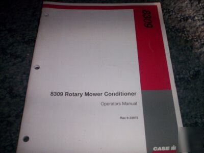 Case ih 8309 rotary mower-conditioner operators manual