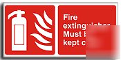 Fire extinguisher sign - s.rigid-400X200MM(fi-011-rp)