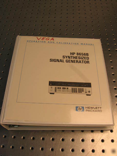 G33957 hp 8656B operation & calibration manual