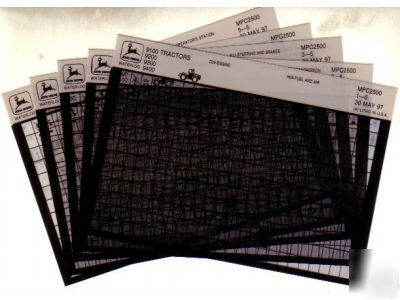 John deere 890 auger windrower parts manual microfiche