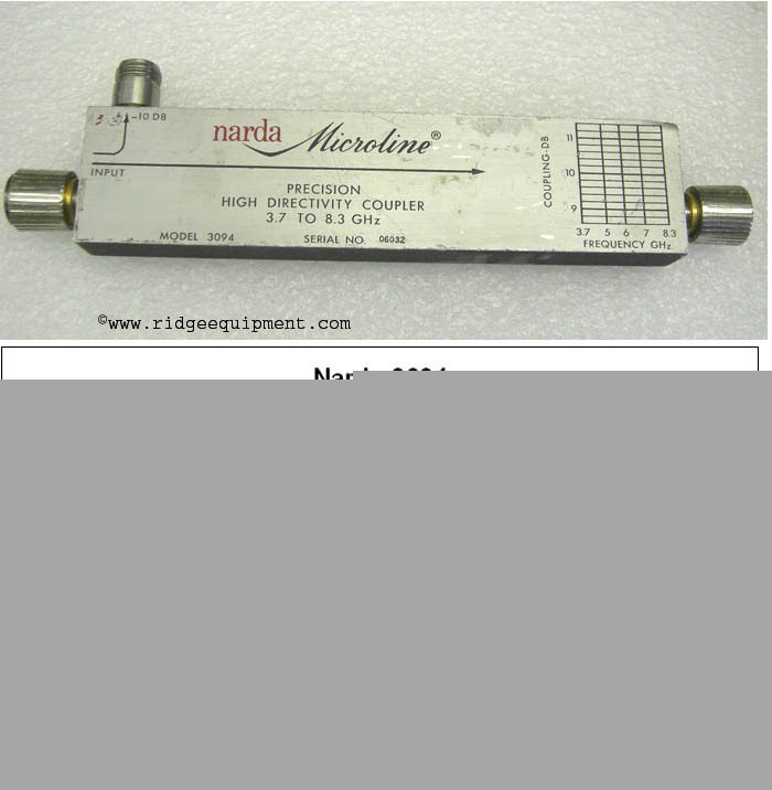 Narda model 3094 precision high directivity coupler