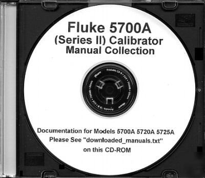 John fluke 5700A 5720A series ii all manual combo
