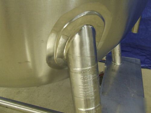 350 gallon kettle / stainless reactor vacuum rated