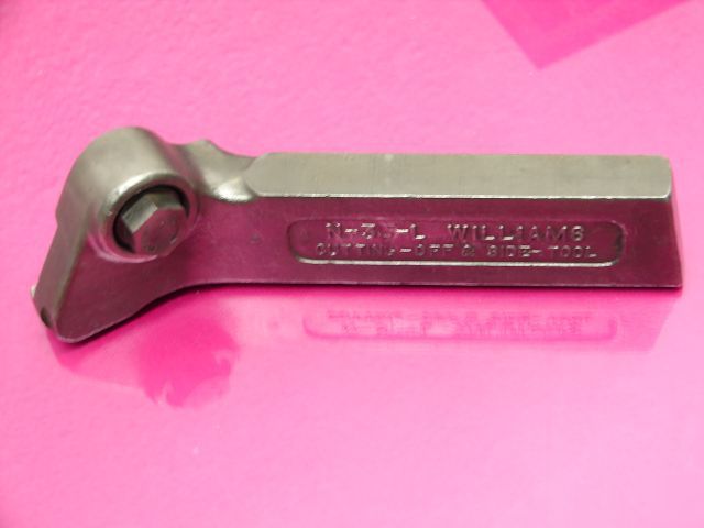 Antique williams lh lathe cutoff tool holder # n-35-l