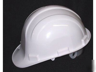 Hard hat hats safety helmet 4 point suspension white