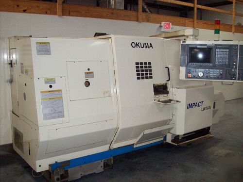 Okuma LU15BBW-2S600 five axis cnc lathe w/sub spindle