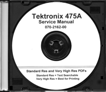 Tektronix 475A +options 4, 07,78 +DM44 service manuals
