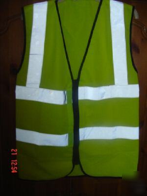  sleeve less zip hi-vis safety vest for europe and uk