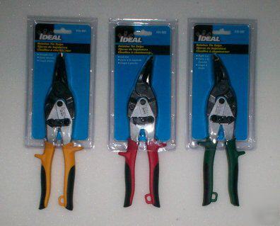 New set of 3 ideal aviation snips - 35-001, 002 & 003