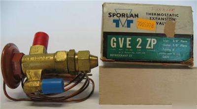 New sporlan thermostatic expansion valve gve-2-zp