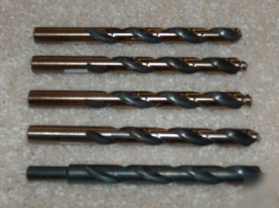 #3 qty of 5 cobalt & black oxide bits 31/64 no 