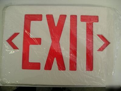 Alpha lite, red, led exit sign