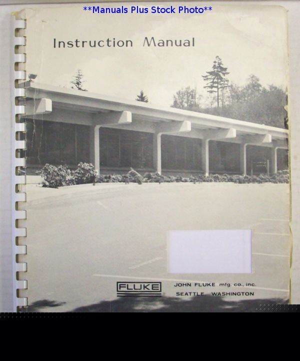 Fluke 8024A op/service manual - $5 shipping 