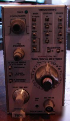 Tektronix 7B71 delaying time base plug-in 