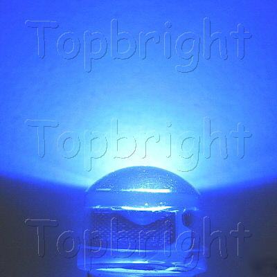 1000PC 0.5W strawhat 8MM 140Â° highpower blue led 70KMC