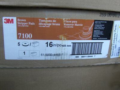 3M brown stripper pad 7100 16