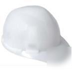 6 pt. titanium ratchet suspension hard hat white