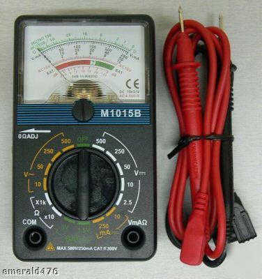 Analogue multimeter / multitester / with battery tester
