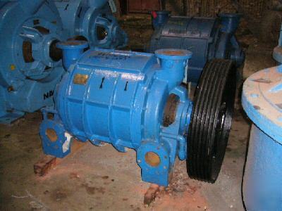 Nash mdl CL2002 liquid ring vacuum pump belt driven