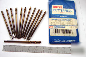 New 12 pcs #30 cobalt drills - union butterfield, usa