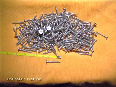 Stainless steel screws/ flat head/1.5 in x #8 (2 pounds