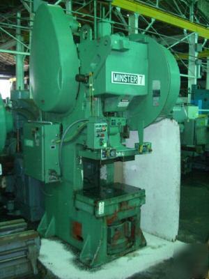 75 ton minster single crank gap frame press (19759)