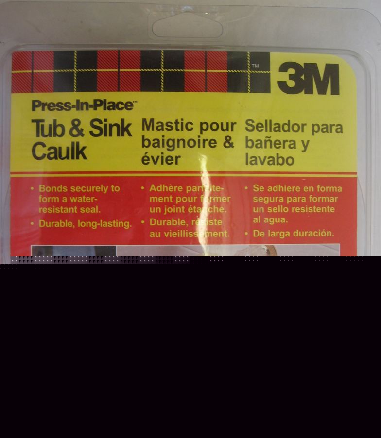 3M press-in-place tub & sink caulk white-mco 2159WNA