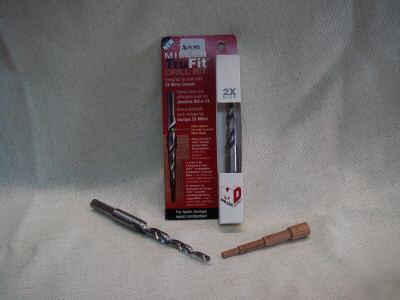 Miller dowel tru fit 2 x drill bit