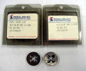 New 2 pcs regal beloit #12-28NF hss 13/16 od rd adj die