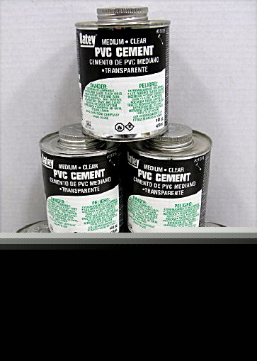 Clear pvc cement oatey (6) 16 ounce cans schedule 40,80