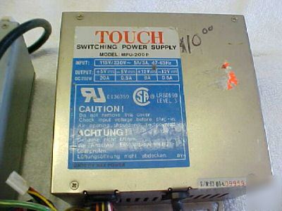 2 switching power supplies, models mpu-200P & mpu-250P