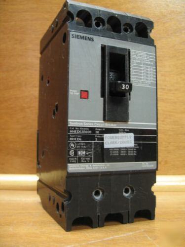 Siemens ite HHED6 HHED63B030 30 amp 30A a 30AMP