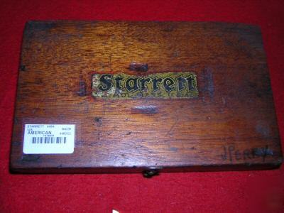 Starrett depth micrometer w/ flat rotating rods