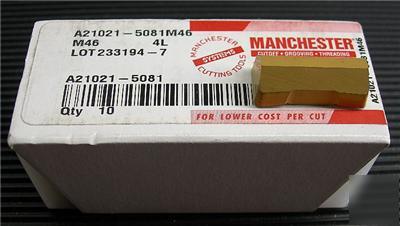 10 manchester A21021-5081 indexable carbide inserts 