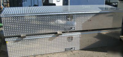 Diamond plate tool boxes, semi truck , aluminum box