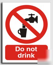 Do not drink sign-s. rigid-200X250MM(pr-022-re)