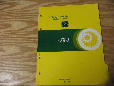 John deere 324 524 624 tillers parts catalog manual
