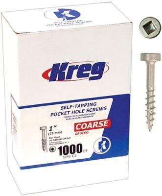 Kreg tools - sps-C1 coarse thread screws 1' (1000 pack)