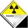 Radioactive 7 sign-adh.vinyl-100X100MM(ha-025-ab)