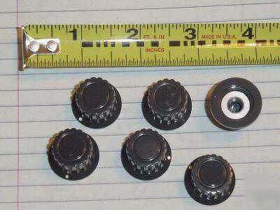 Tektronix 500-series oscilloscope knobs grey 13/16