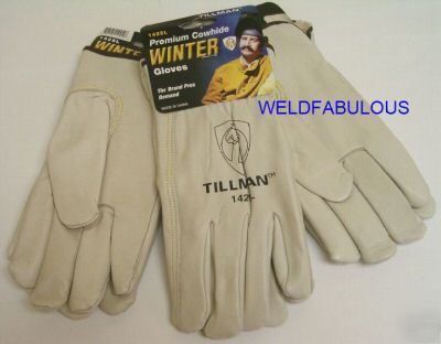 Tillman 1425 winter cowhide drivers gloves x-large