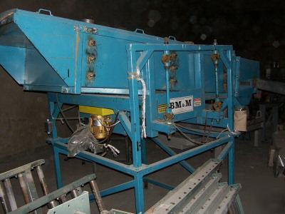  bm&m gyrotory vibrating chip screen separator sizer 