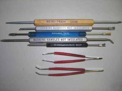 Soldering tool set with iron holder by weller