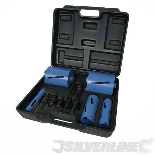 5PK diamond core drill kit set & case 868616