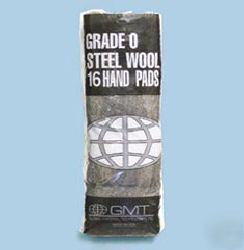 Industrial-quality steel wool hand pads-#4 xtra coarse