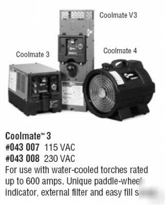 New miller 043007 coolmate 3 - 115 vac coolant system- 