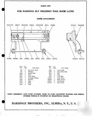 Hardinge hlv-h toolroom lathe taper attachment superb 